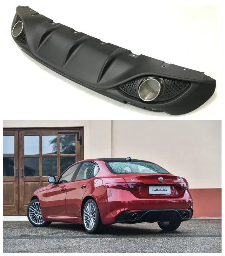 ABS Car Rear Trunk Lip Bumper Diffuser Protector Cover Fits For Alfa Romeo Giulia 2017 2018 2019
ABS Car Rear Trunk Lip Bumper Diffuser Protector Cover Fits For Alfa Romeo Giulia 2017 2018 2019