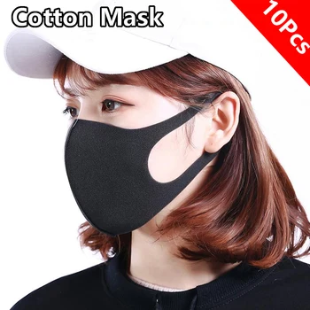 10 Pcs Washable Mouth Mask Black Cotton Cloth PM25 Filter Haze Reusable DustProof Face Masks Adult Mouth-muffle Wind Proof Mask 
10 Pcs Washable Mouth Mask Black Cotton Cloth PM25 Filter Haze Reusable DustProof Face Masks Adult Mouth-muffle Wind Proof Mask