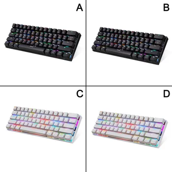 Bluetooth Wired Mechanical Keyboard with RGB Backlight 61 Keys Keypad for Tablet Laptop DJA99
Bluetooth Wired Mechanical Keyboard with RGB Backlight 61 Keys Keypad for Tablet Laptop DJA99