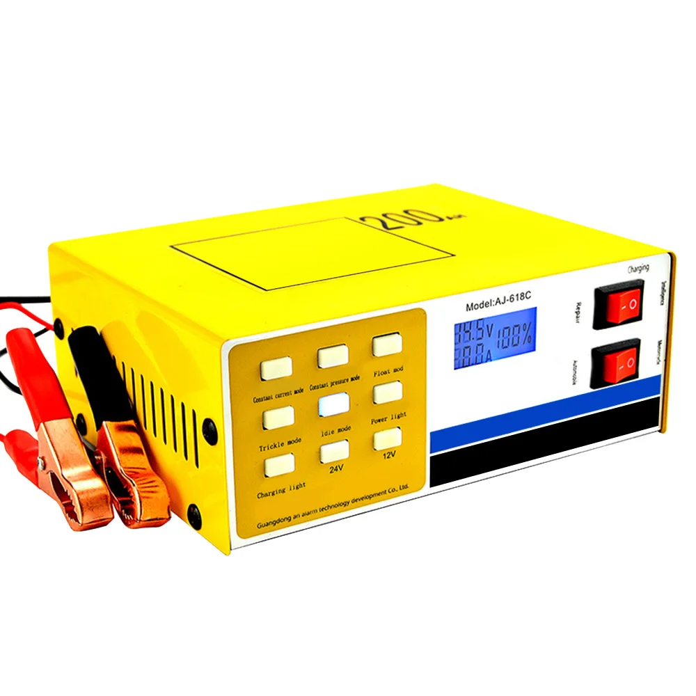250V 12/24V 200AH Smart Pulse Repair Car Battery Charger Automatic 5 Stage Intelligent Charging For Car Truck Motorcycle
250V 12/24V 200AH Smart Pulse Repair Car Battery Charger Automatic 5 Stage Intelligent Charging For Car Truck Motorcycle