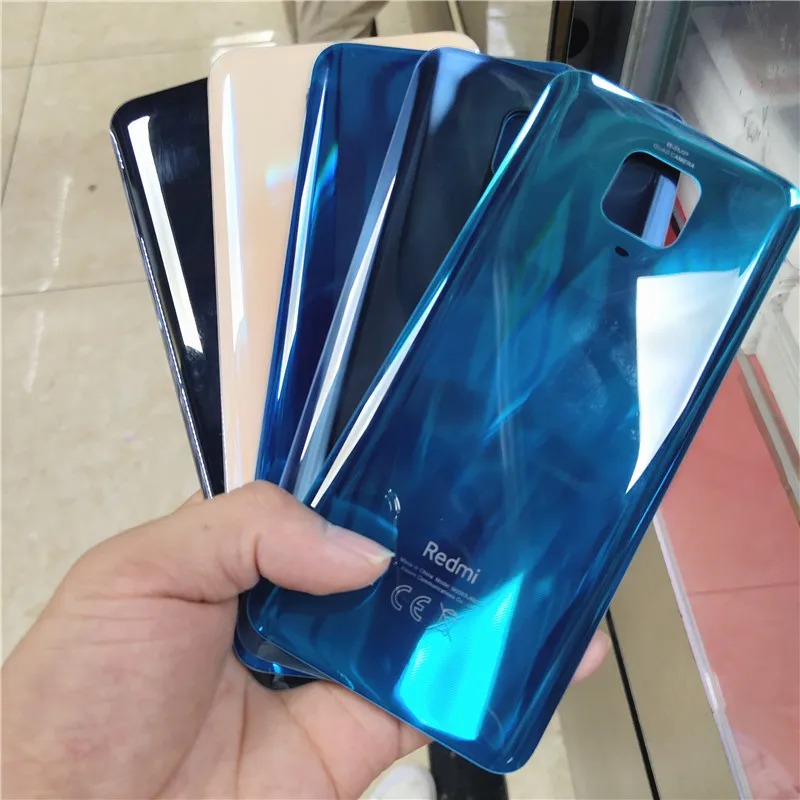 Новое заднее стекло для Xiaomi Redmi Note 9 Pro 9S (64 мп) Крышка батарейного отсека задняя