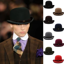 Men Women Oval Top Classical Wool Bowler Hat Roll Rim Derby Cap Sunhat Party Street Style Adjustable Size US 7 1/8-7 3/8 UK M-L
Men Women Oval Top Classical Wool Bowler Hat Roll Rim Derby Cap Sunhat Party Street Style Adjustable Size US 7 1/8-7 3/8 UK M-L