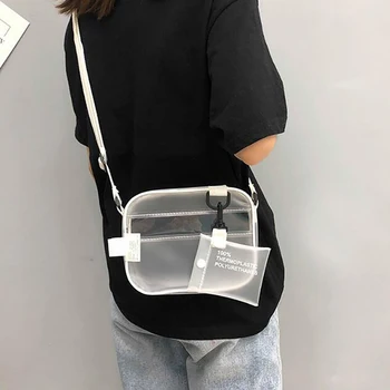 Causual PVC Transparent Clear Woman Crossbody Bags Shoulder Bag Handbag Jelly Small Phone Bags with Card Holder Wide Straps Flap
Causual PVC Transparent Clear Woman Crossbody Bags Shoulder Bag Handbag Jelly Small Phone Bags with Card Holder Wide Straps Flap