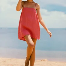 Spaghetti Cotton and Linen Sling Dress Ladies Summer Dress Sexy Sundress Mini Cotton and Linen Vestidos Birthday Dress for Women
Spaghetti Cotton and Linen Sling Dress Ladies Summer Dress Sexy Sundress Mini Cotton and Linen Vestidos Birthday Dress for Women