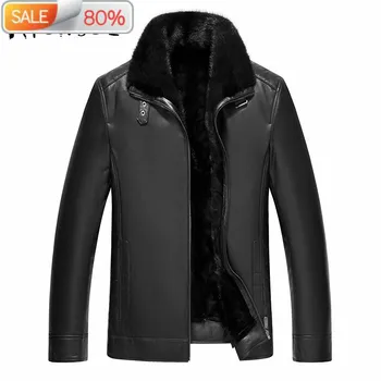 Genuine Jacket Winter Sheepskin Leather Coat Fur Liner Mens Mink Jackets Cuero Genuino 71Q573D YY309 
Genuine Jacket Winter Sheepskin Leather Coat Fur Liner Mens Mink Jackets Cuero Genuino 71Q573D YY309