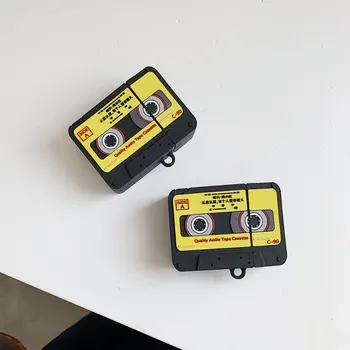 3D Retro Audio Tape Design Headphone Protective Accessories Case For Apple Airpods 1/2 Silicone Protection Earphone Cover
3D Retro Audio Tape Design Headphone Protective Accessories Case For Apple Airpods 1/2 Silicone Protection Earphone Cover