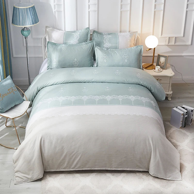 European Simple King Size Bedding Set Jacquard Floral Printed Bed Linens Duvet Cover Pillow Case Home Bed Set(No Bed Sheet)
European Simple King Size Bedding Set Jacquard Floral Printed Bed Linens Duvet Cover Pillow Case Home Bed Set(No Bed Sheet)