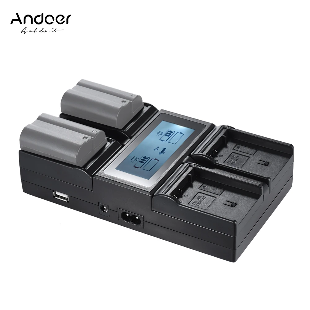 Andoer DMW-BLF19E Camera Battery Charger 4-Channel LCD Digital for Lumix DC-GH5 DMC-GH3 DMC-GH3K DMC-GH4 DMC-GH4K
Andoer DMW-BLF19E Camera Battery Charger 4-Channel LCD Digital for Lumix DC-GH5 DMC-GH3 DMC-GH3K DMC-GH4 DMC-GH4K