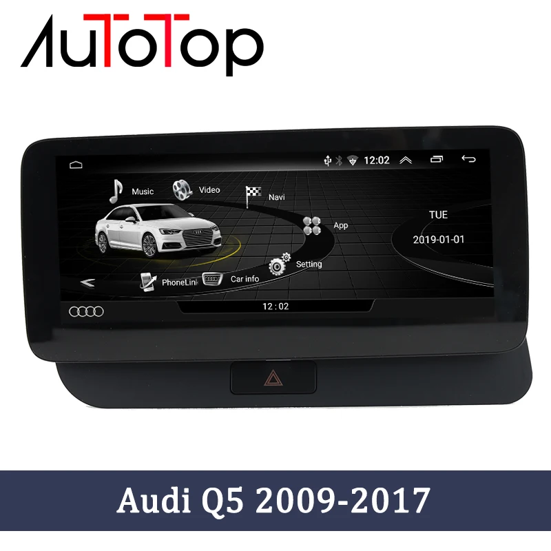 AUTOTOP мультимедийный автомобильный Android 10 0 Авторадио для Q5 2009 2016 25 "сенсорный