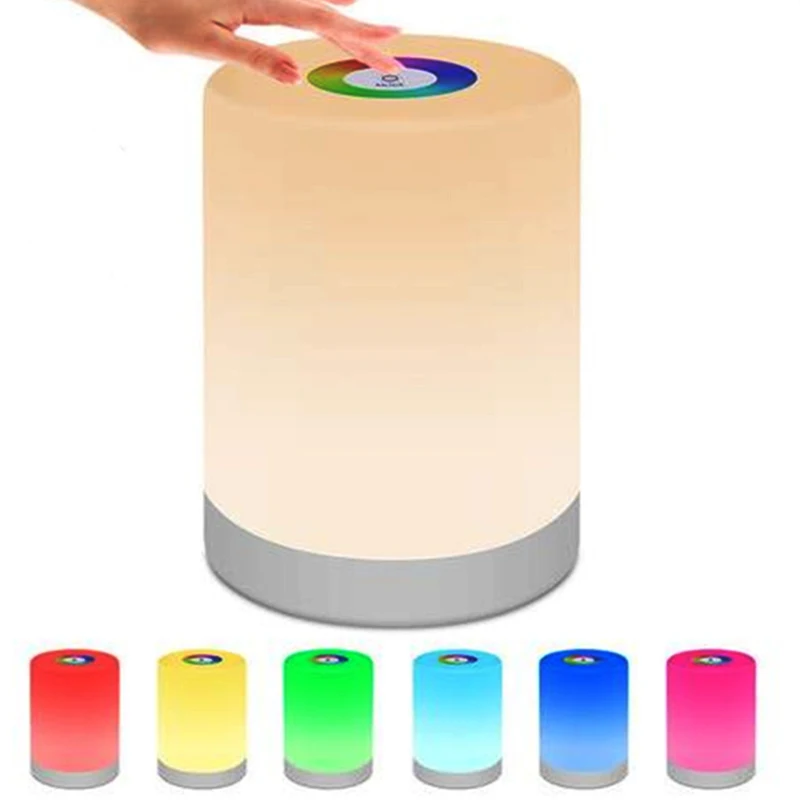 Smart Colorful LED Night Light Table Lamp Rechargeable Touch Control Dimmable RGB Color For Living Room Bedroom Bedside Lamp Kid
Smart Colorful LED Night Light Table Lamp Rechargeable Touch Control Dimmable RGB Color For Living Room Bedroom Bedside Lamp Kid