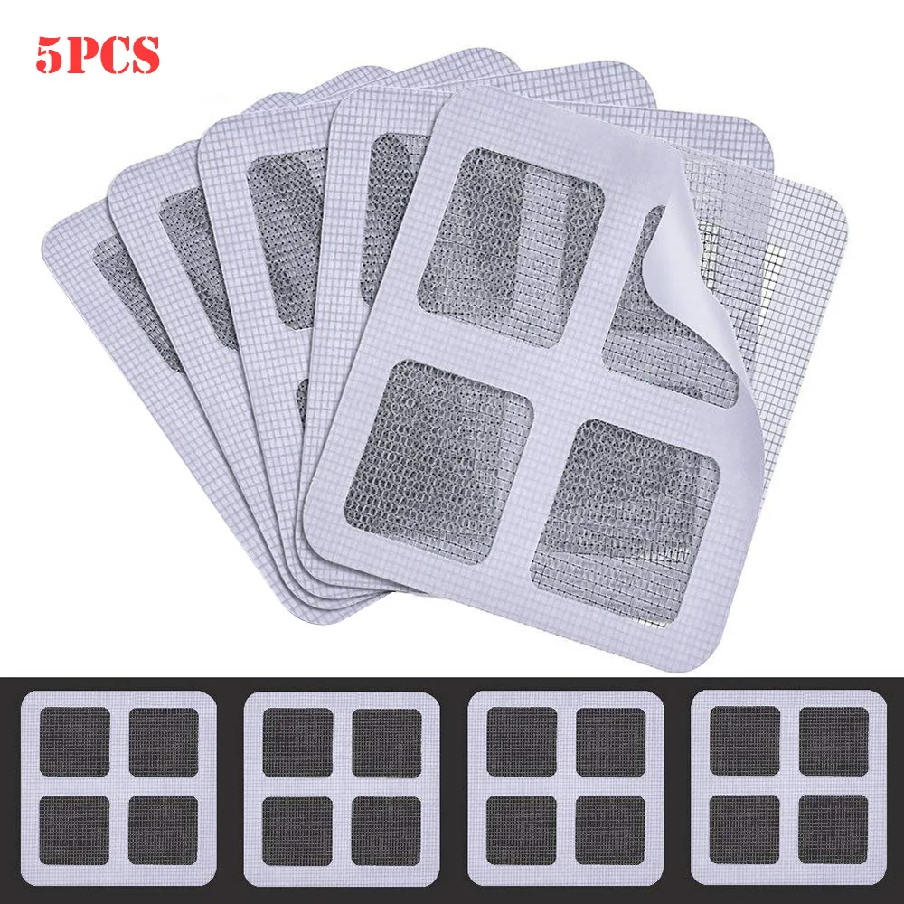 5pcs Window Door Screen Repair Patch Anti-Insect Fly Bug Screen Patch Kit Mosquito Adhesive Repair Tool
5pcs Window Door Screen Repair Patch Anti-Insect Fly Bug Screen Patch Kit Mosquito Adhesive Repair Tool
