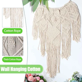 Macrame Woven Wall Hanging Boho Chic Bohemian Room Geometric Tapestry Art Beautiful Apartment Dorm Room Decoration
Macrame Woven Wall Hanging Boho Chic Bohemian Room Geometric Tapestry Art Beautiful Apartment Dorm Room Decoration