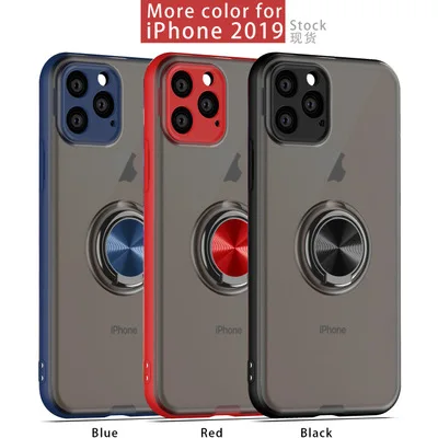 For Apple iphone 11 Case With Ring Stand Magnet Transparent Matte Protective Back Cover case for iPhone 11 Pro Max iphone11shell
For Apple iphone 11 Case With Ring Stand Magnet Transparent Matte Protective Back Cover case for iPhone 11 Pro Max iphone11shell