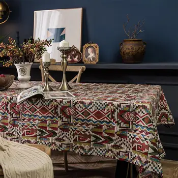 Rectangle Tablecloth Bohemia Table Cloth Cotton Linen Fabric Dust-Proof Ethnic Table Cover for Kitchen Dinning Tabletop Decorati
Rectangle Tablecloth Bohemia Table Cloth Cotton Linen Fabric Dust-Proof Ethnic Table Cover for Kitchen Dinning Tabletop Decorati