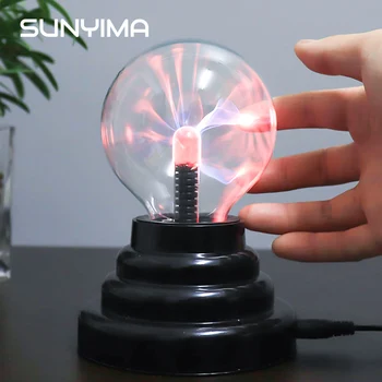 SUNYIMA Plasma Ball Lamp Sphere Night Light Crystal Magic Ball Ion Atmosphere Lamps For KTV Purify Novelty Home Decor Gifts
SUNYIMA Plasma Ball Lamp Sphere Night Light Crystal Magic Ball Ion Atmosphere Lamps For KTV Purify Novelty Home Decor Gifts