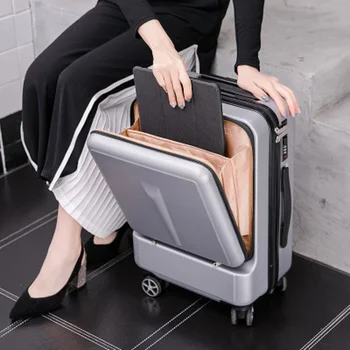 Travel tale Can board front computer bag High quality business 20" 24"Rolling Luggage Spinner brand Travel Suitcase
Travel tale Can board front computer bag High quality business 20" 24"Rolling Luggage Spinner brand Travel Suitcase