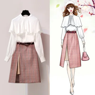 British Style Set Female Spring 2019 Paragraph Fashion Hong Kong Flavor Goddess Western Style Plaid Very Fairy of Royal Sister T
British Style Set Female Spring 2019 Paragraph Fashion Hong Kong Flavor Goddess Western Style Plaid Very Fairy of Royal Sister T