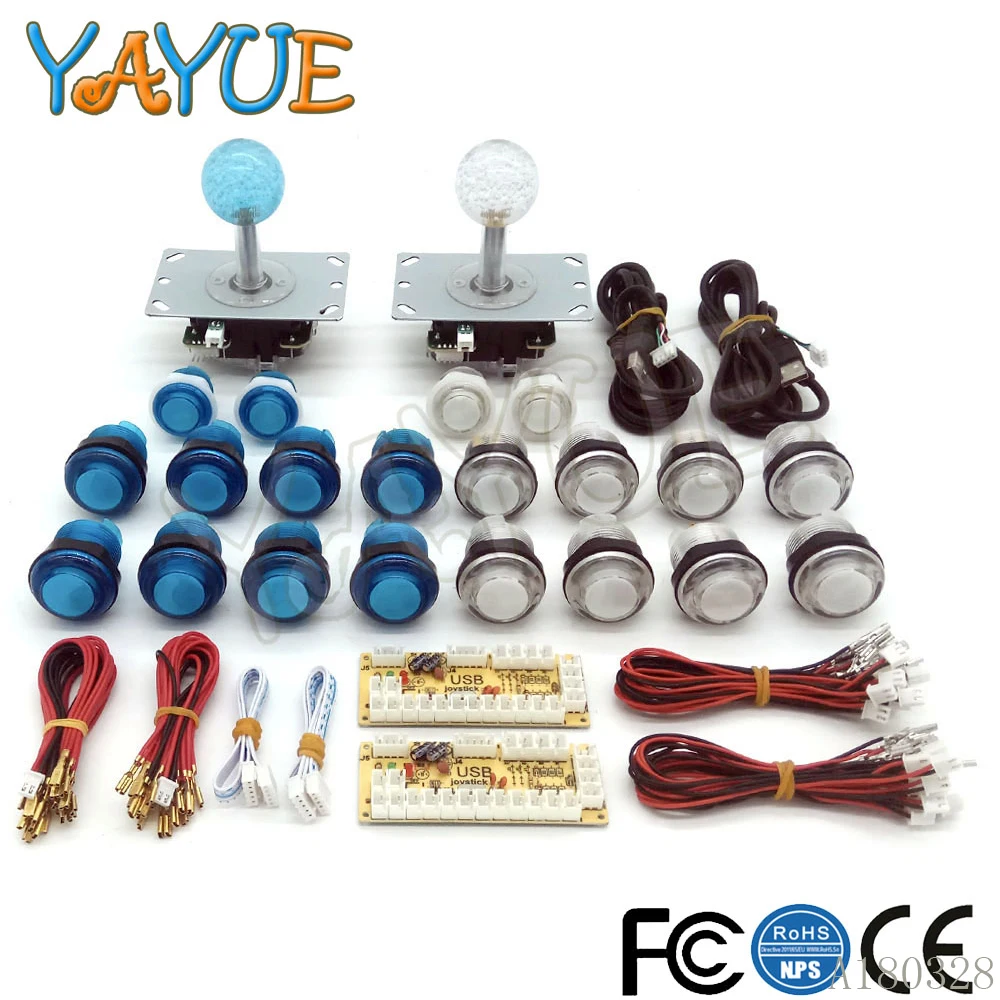 Arcade Kit Illuminated Buttons Joystick 8 Way Zero Delay USB Encoder to PC with 5V LED Push Button
Arcade Kit Illuminated Buttons Joystick 8 Way Zero Delay USB Encoder to PC with 5V LED Push Button