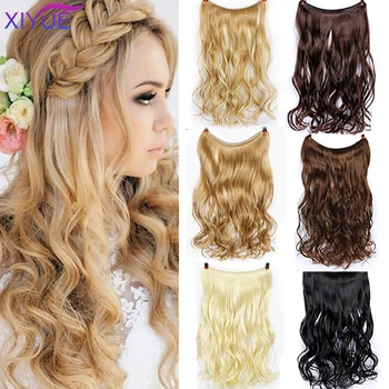Long Curly/Straight 24 inches Women Fish Line Hair Extensions Brown Natural Wavy Long High Tempreture Fiber Synthetic Hairpiece
Long Curly/Straight 24 inches Women Fish Line Hair Extensions Brown Natural Wavy Long High Tempreture Fiber Synthetic Hairpiece