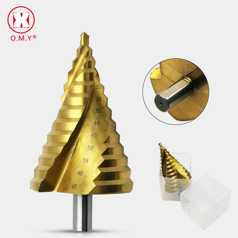 6-65mm The Pagoda Shape HSS Triangle Shank Spiral Pagoda Metal Steel Step Drill Bit Hole Drill Cone Drill
6-65mm The Pagoda Shape HSS Triangle Shank Spiral Pagoda Metal Steel Step Drill Bit Hole Drill Cone Drill