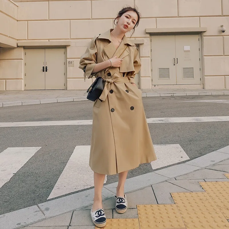 2020 new autumn windbreaker mid-length British style new Korean style loose temperament Hong Kong style jacket women
2020 new autumn windbreaker mid-length British style new Korean style loose temperament Hong Kong style jacket women