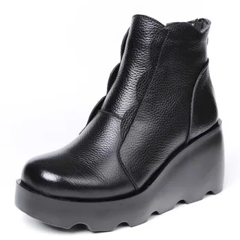 First Layer of Cowhide Autumn Winter Boots Female Boots 2019 New Increase Platform Shoes Wedges High Heel Boots Martin Boots
First Layer of Cowhide Autumn Winter Boots Female Boots 2019 New Increase Platform Shoes Wedges High Heel Boots Martin Boots