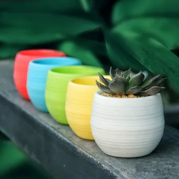 Cute Mini Flower Pots Colourful Round Plastic Plant Flower Pot Planters For Succulents Flowerpots Indoor Herbs Garden Home
Cute Mini Flower Pots Colourful Round Plastic Plant Flower Pot Planters For Succulents Flowerpots Indoor Herbs Garden Home
