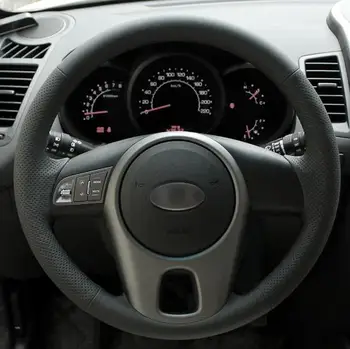 Black Artificial Leather Car Steering Wheel Cover for Kia Forte 2009-2014 Soul 2010-2013 Rio 2009-2011
Black Artificial Leather Car Steering Wheel Cover for Kia Forte 2009-2014 Soul 2010-2013 Rio 2009-2011