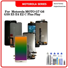 Ensemble écran tactile LCD sans cadre pour Motorola MOTO G7, G6, G5S, E5, E4, E2, C Plus, avec outils=