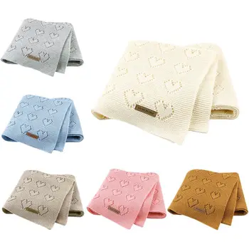 Soft Breathable Cotton Baby Blanket Knitted Hollow Love Heart Newborn Wrap Bedding Quilts Infant Toddler Swaddling Wrap
Soft Breathable Cotton Baby Blanket Knitted Hollow Love Heart Newborn Wrap Bedding Quilts Infant Toddler Swaddling Wrap