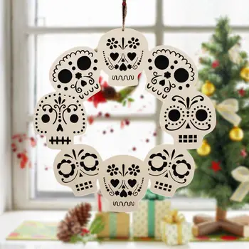 Halloween Decoration Hanging Skull Snake Pendant Sign Wooden Ornaments Home Party Supplies 
Halloween Decoration Hanging Skull Snake Pendant Sign Wooden Ornaments Home Party Supplies