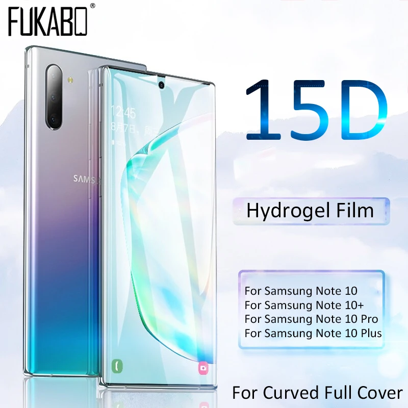 15D Front Back Hydrogel Film For Samsung Galaxy Note 10 Pro Screen Protector For Samsung Note 10 + Note 10 Plus Film Not Glass
15D Front Back Hydrogel Film For Samsung Galaxy Note 10 Pro Screen Protector For Samsung Note 10 + Note 10 Plus Film Not Glass