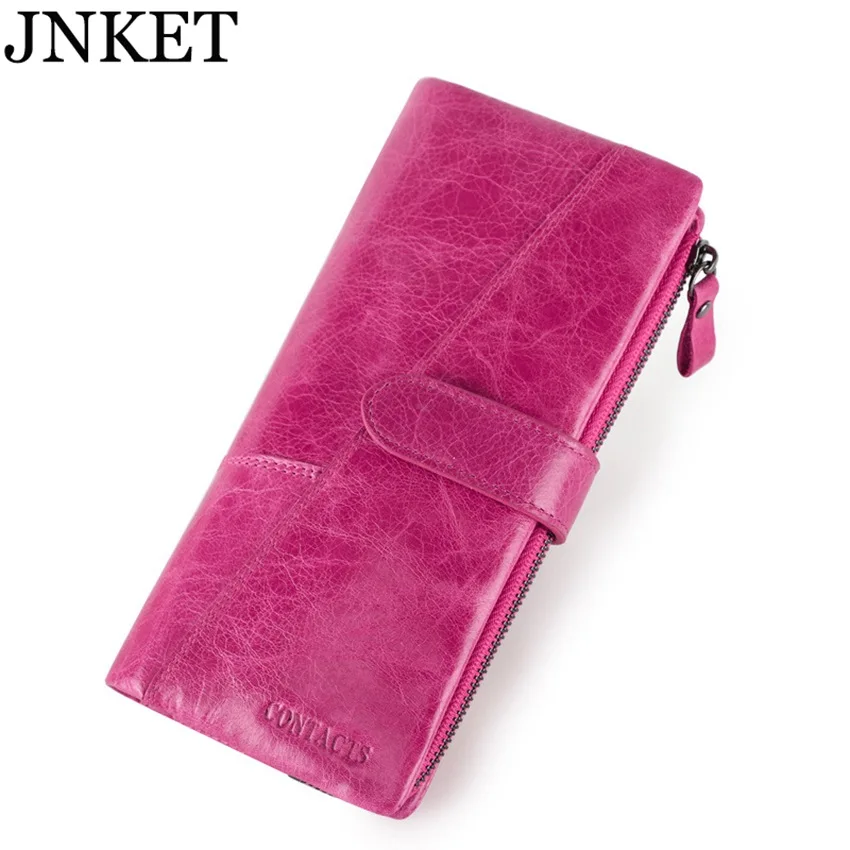 JNKET New Retro RFID Blocking Wallet Women's Cowhide Wallet Three Folded Clutch Wallet Long Wallet Card Holder Wallet Notecase
JNKET New Retro RFID Blocking Wallet Women's Cowhide Wallet Three Folded Clutch Wallet Long Wallet Card Holder Wallet Notecase