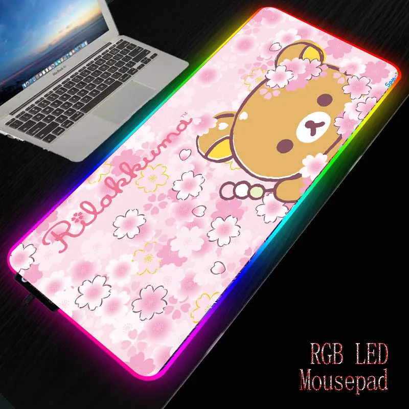 Korilakkuma Large RGB LED Gaming Mouse Pad Anime Mousepad LED Light Illuminated USB Wired Colorful Luminous Non-Slip Mouse Mice
Korilakkuma Large RGB LED Gaming Mouse Pad Anime Mousepad LED Light Illuminated USB Wired Colorful Luminous Non-Slip Mouse Mice