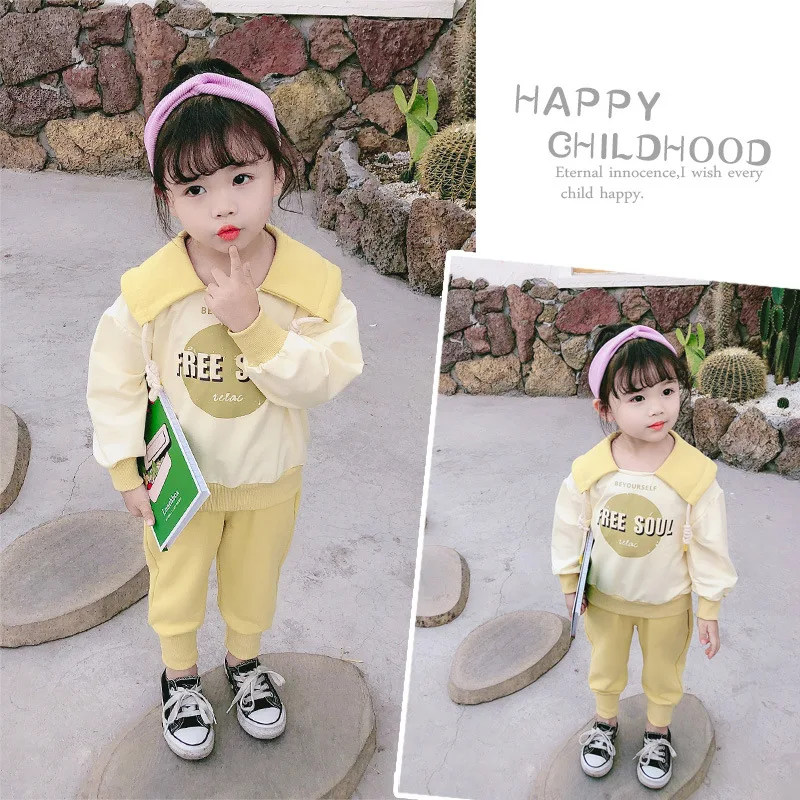 Girls 2020 Spring New Style Fashion CHILDREN'S Suit Children Clothing Baby Spring And Autumn Clothes