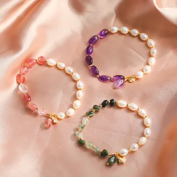 Korean-style 2020 New Style Fashion-Style Natural Freshwater Pearls Water Versatile Retro INS Jewelry Bracelets
Korean-style 2020 New Style Fashion-Style Natural Freshwater Pearls Water Versatile Retro INS Jewelry Bracelets