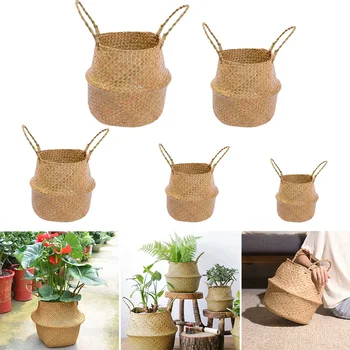Foldable Storage Basket Flower Pot Home Organization Hanging Rattan Flower Basket Handmade Wicker Plant Pot Home Garden Decor
Foldable Storage Basket Flower Pot Home Organization Hanging Rattan Flower Basket Handmade Wicker Plant Pot Home Garden Decor