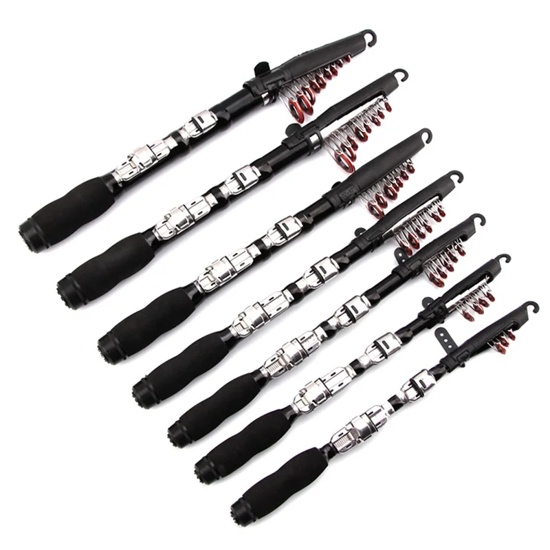1.0M 1.2M 1.5M 1.7M 1.9M 2.1M 2.3M Portable Telescopic Fishing Rod Glass Fiber Fishing Pole Travel Sea Fishing Spinning Rod
1.0M 1.2M 1.5M 1.7M 1.9M 2.1M 2.3M Portable Telescopic Fishing Rod Glass Fiber Fishing Pole Travel Sea Fishing Spinning Rod