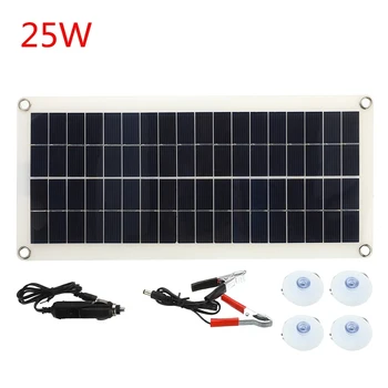 25W 12V Dual USB Solar Panel Module DC Solar Cells for Car LED Light RV 12V Battery Boat 5V Outdoor Camping Charger
25W 12V Dual USB Solar Panel Module DC Solar Cells for Car LED Light RV 12V Battery Boat 5V Outdoor Camping Charger