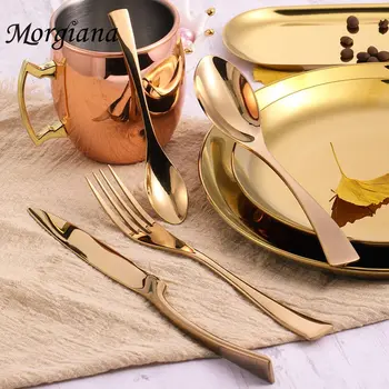 Morgiana Rose Gold Steak Cutlery Set Tableware Stainless Steel Dinner Dining Kitchen Dinnerware Set Fork Spoon Knife
Morgiana Rose Gold Steak Cutlery Set Tableware Stainless Steel Dinner Dining Kitchen Dinnerware Set Fork Spoon Knife