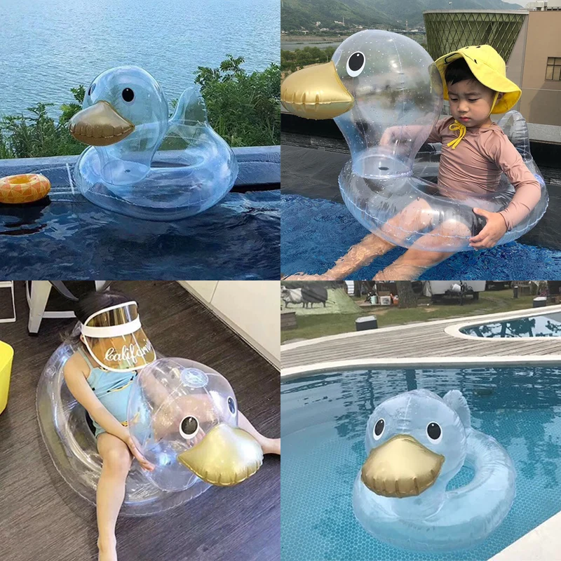 Baby Transparent Duck Swimming Ring Inflatable Infant Floating Kids Float Swim Pool Accessories Circle Bath Inflatable Ring Toy
Baby Transparent Duck Swimming Ring Inflatable Infant Floating Kids Float Swim Pool Accessories Circle Bath Inflatable Ring Toy