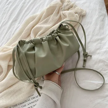 2020 new women's bag small cloud drawstring beam mouth oblique crossbody bag Korean wild simple solid color shoulder bag
2020 new women's bag small cloud drawstring beam mouth oblique crossbody bag Korean wild simple solid color shoulder bag