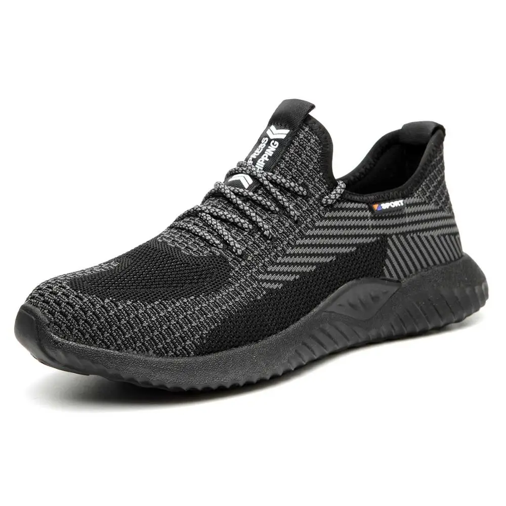 Men Steel Toe Safety Work Shoes Breathable Lightweight Comfortable Industrial Construction Shoes Puncture Proof Antislip image 4