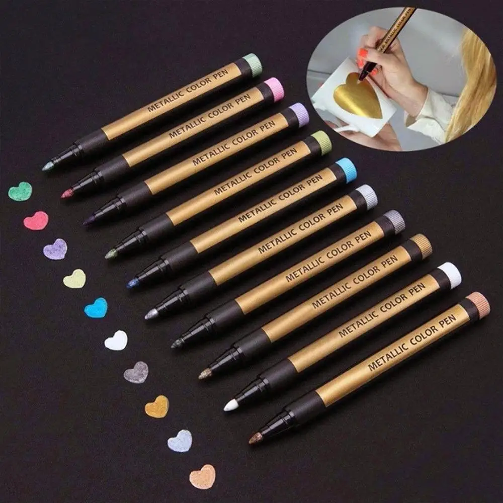 1pcs Metallic Markers Pen for Rock Painting Medium Point for Ceramic Painting Glass Mug Plastic Photo Album Card Making
1pcs Metallic Markers Pen for Rock Painting Medium Point for Ceramic Painting Glass Mug Plastic Photo Album Card Making