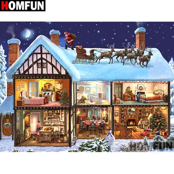 HOMFUN Rhinestone Painting Crystal Decor Diy Diamond Painting "Christmas house"3D Cross Stitch Pattern Diamond Embroidery A27350
HOMFUN Rhinestone Painting Crystal Decor Diy Diamond Painting "Christmas house"3D Cross Stitch Pattern Diamond Embroidery A27350