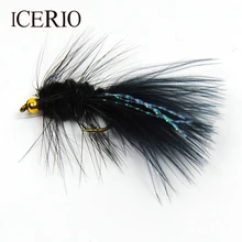 ICERIO 8PCS Bead Head Woolly Bugger Streamer Flies Flashabou Crystal Tail Salmon Fly Fishing Lures #8
ICERIO 8PCS Bead Head Woolly Bugger Streamer Flies Flashabou Crystal Tail Salmon Fly Fishing Lures #8