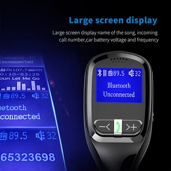 Wireless Bluetooth Car FM Transmitter Kit 2.4”LCD Display TF MP3 Music Player Receiver USB Charger Hand-free Calling A2DP AUX
Wireless Bluetooth Car FM Transmitter Kit 2.4”LCD Display TF MP3 Music Player Receiver USB Charger Hand-free Calling A2DP AUX