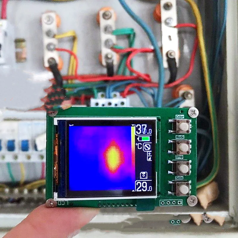 New AMG8833 Infrared Thermal Imager Heat Source Detection Electrical Power Maintenance Imager Can Insert SD Card Save Pictures
New AMG8833 Infrared Thermal Imager Heat Source Detection Electrical Power Maintenance Imager Can Insert SD Card Save Pictures