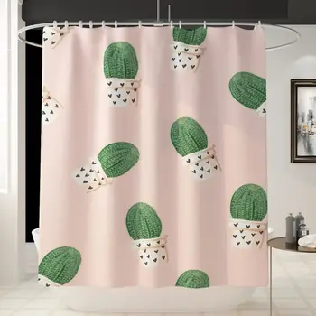 Fresh Cactus Printed Shower Curtain Toilet Floor Mat Four piece Non-slip Absorbent cortinas Bathroom Mat Polyester Fabric NEW
Fresh Cactus Printed Shower Curtain Toilet Floor Mat Four piece Non-slip Absorbent cortinas Bathroom Mat Polyester Fabric NEW