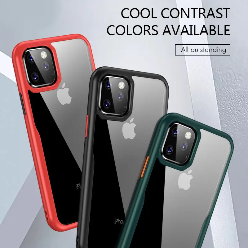 for iphone 11 pro max case Transparent Soft Phone Shell iphone 11 pro case funda iphone 11 Fall-proof protective sheath
for iphone 11 pro max case Transparent Soft Phone Shell iphone 11 pro case funda iphone 11 Fall-proof protective sheath